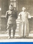 Man In Army Military Uniform Wwi Era Michigan Antique 1910 s Photo Lt 38