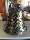 Amber Glass Mosaic Style Pendant Lamp Shade Bell Shape 6  H X 8  X 1 5  Fitter