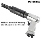 Pneumatic Air Needle Derusting Gun Pistol Grip Slag Rust Deburring Removal Tool