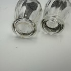 Irice Japan Clear Glass Swirl Salt And Pepper Shakers Mid Century Set Vintage