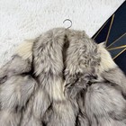 Saga Fox Platinum Fox Fur Coat Thick Soft Tanned Real Fur Size 13 Xl