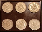  6  Mexico 1 Peso  720 Silver Coins
