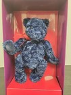 Gund Collector s Bear 9  Plush Dark Royal Blue Fur 2003  open damaged Box 