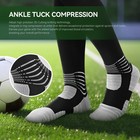 Iramy Compressive Soccer Socks Youth Kids Ankle Medium  Black-three Packs