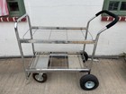 Charnstrom Medium Double Decker Frame Mail Room Cart With Casters And Wheels