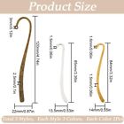 1 Box 18pcs Metal Gold Bookmark Findings Alloy Bookmark Bulk Silver Tibetan R   