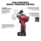 Milwaukee Polisher sander 12v Li-ion Cordless W  Rotary Tool   6 0-ah Battery