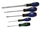 Sk Tools Sksd05 5-piece Torx  Flat  And Phillips Screwdriver Set With Suregrip 