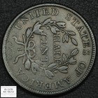 1806 Large 6 With Stems Draped Bust Copper Half Cent 1 2c  rotated Dies Error  