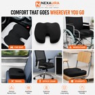 Memory Foam Seat Cushion Coccyx Tailbone Pain Relief Office Chair Car Pad