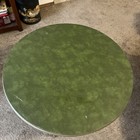 1970s Samsonite Futura Round Folding Card Table 40  Diameter 27 5  Tall  6072