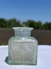 Pre-1900s Old Antique Inkwell  Very Thick Glass