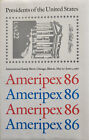 Ameripex 1986 American Presidents - 4 Souvenir Sheets W envelope Of 36 Stamps