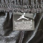 Jordan Boys Black Solid Mesh Polyester Basketball Athletic Shorts Size L