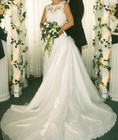 Vintage Hand-stitched Wedding Gown     Preserved Since 2003