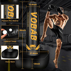70  Freestanding Heavy Punching Bag With Stand For Adults Teens  Adjustable Stan