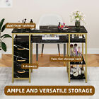 Marbling Texture Nail Desk Manicure Table Station Manicure Desk With 3 Drawers