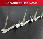Anti-climb Security Wall Spikes Type 2 Galvanised pvc 1 25m 5pcs Set