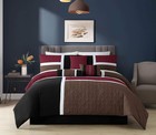 Chezmoi Collection Upland 7-piece Patchwork Comforter Set Queen
