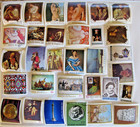 Romania Stamps  Beautiful Lot Of 77  Floral   Plants  Art  Paintings  Sets