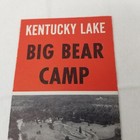 Big Bear Camp Kentucky Lake Brochure 1965 Photos Rates Fisherman s Paradise