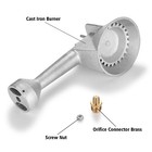 High Pressure Propane Cast-iron Round Burner Head With Orifice Brass Fitting New