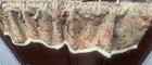 Vintage 80s 90s Victorian Style Valance Curtain In Tapestry Fabric Set 4pc