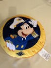 Disney Cruise Line 15  Round Captain Mickey   Minnie Mouse Porthole Pillow Plush