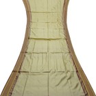 Vintage Beige Sarees 100  Pure Silk Zari Woven Indian Sari 5yd Craft Fabric