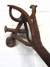 Antique Western Hand Forged Branding Iron - Big  Heavy  Letters A