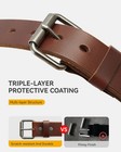 Chaoren Work Belts For Men  Leather Belt Heavy Duty For Daily Wear
