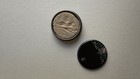 Art Deco Black Floral Design Powder Compact
