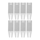 8x Golf Divot Repair Tool Golf Putting Aid Ball Marker Silver Repair Golf Course