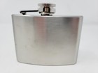 Maxam Stainless Steel Hip Flask Screw Down Cap 4oz Ready To Engrave Ktflask4 Nos