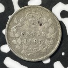 1885 Canada 5 Cents Lot e4801 Silver  Better Date