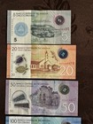 Lot Set Of 6 Nicaragua 5-20-50-100-200-500 Cordobas Banknotes 2014-2022 Polymer