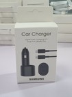 Original New Samsung 45w 2 Ports Super Fast Charging Dual Car Charger With Cable