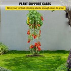 10pc Metal Tomato Plant Trellis 11 8x46 1in Pvc Coated Garden Climbing Support 