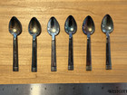 6 Sheffield England Silver Plated 4 Inch Demitasse Spoon Set