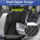 Mancro Truck Back Seat Pet Cover For Dogs  Xxl Dog Hammock For Truck With Zip   