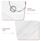 5pcs Clear Reusable Pvc Badge Holders Waterproof Id Cases For Travel Essentials