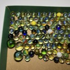 Marble Lot Glass Marbles Swirl Mixed Colors Good Condition