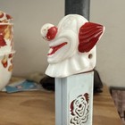 Vintage Bozo The Clown   Butch Pez Dispenser Blue Die Cut Stem No Feet Austria