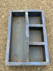 Antique Tool Carrier Original Blue Paint  1900s Primitive Country Decor