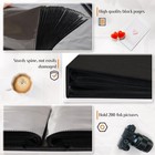200 Pocket Photo Album  4x6 Pictures  Linen Cover family Wedding Vacation  Black
