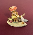 Wee Forest Folk Seaside Suzy       retired Color          Bright Yellow Dress Pink Bow