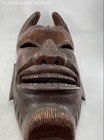 Brown Collectible Tiki Large Mask Tribal Decor Wood Sculpture Wall Art