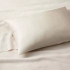 Standard Solid Silk Pillowcase Cream - Casaluna