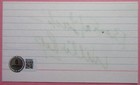 Willie Pep Signed Index Card - Beckett Bas