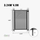 Domi 5ft Self-closing Pool Fence Gate Kit W  Safety Lock  Weatherproof  black 